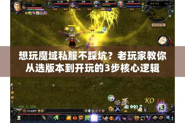 想玩魔域私服不踩坑？老玩家教你从选版本到开玩的3步核心逻辑