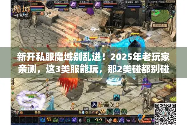 新开私服魔域别乱进！2025年老玩家亲测，这3类服能玩，那2类碰都别碰