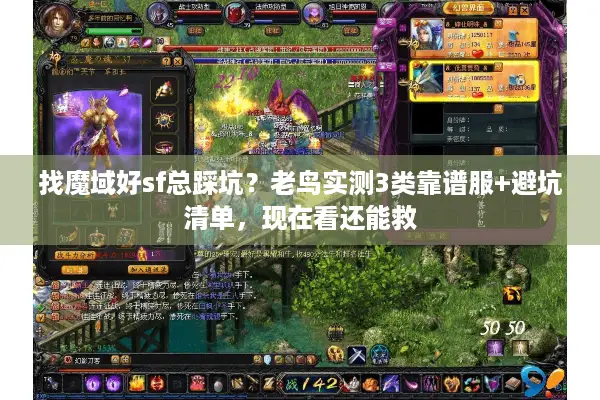 找魔域好sf总踩坑？老鸟实测3类靠谱服+避坑清单，现在看还能救