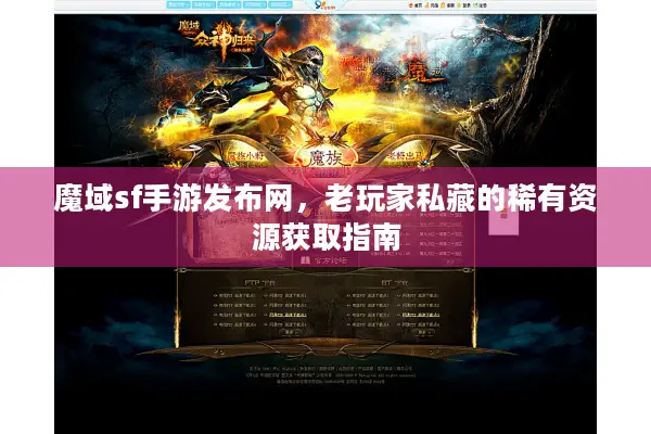 魔域sf手游发布网，老玩家私藏的稀有资源获取指南
