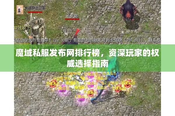 魔域私服发布网排行榜，资深玩家的权威选择指南