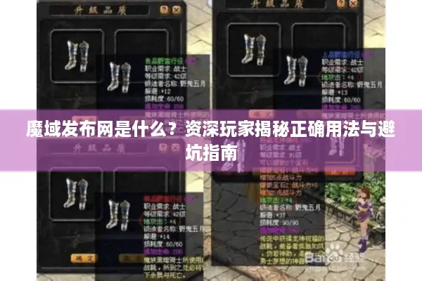 魔域发布网是什么？资深玩家揭秘正确用法与避坑指南