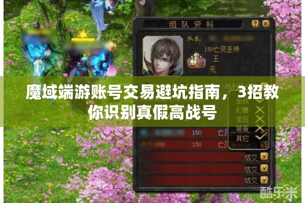 魔域端游账号交易避坑指南，3招教你识别真假高战号