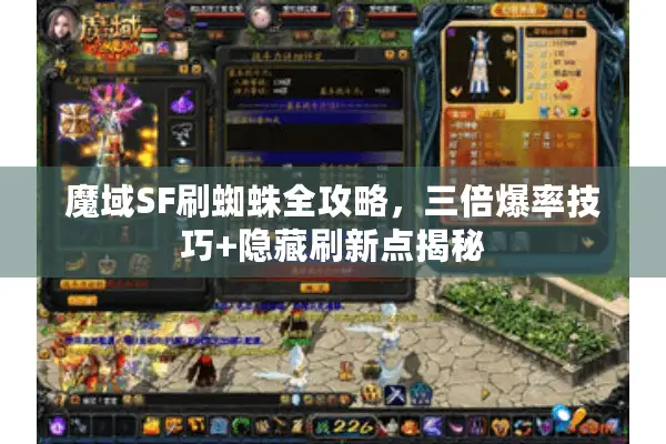 魔域SF刷蜘蛛全攻略，三倍爆率技巧+隐藏刷新点揭秘