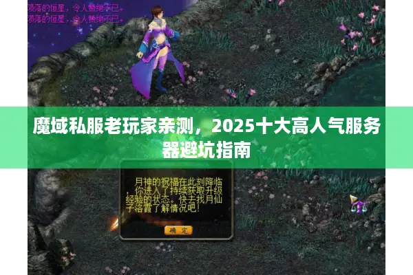 魔域私服老玩家亲测，2025十大高人气服务器避坑指南