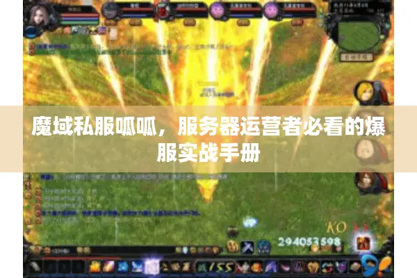 魔域私服呱呱，服务器运营者必看的爆服实战手册