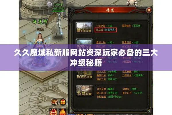 久久魔域私新服网站资深玩家必备的三大冲级秘籍