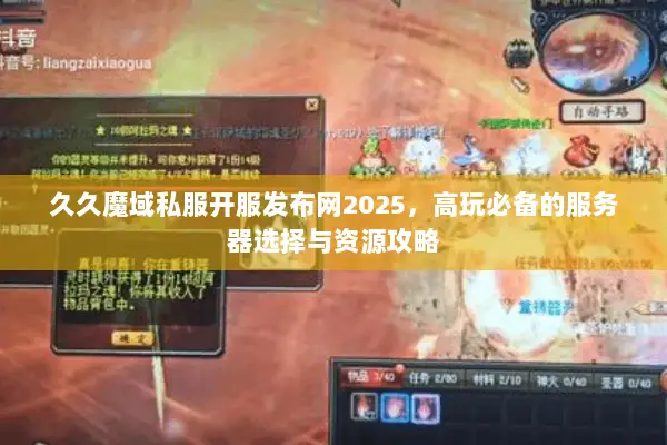 久久魔域私服开服发布网2025，高玩必备的服务器选择与资源攻略