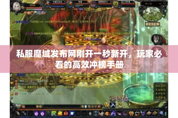 私服魔域发布网刚开一秒新开，玩家必看的高效冲榜手册