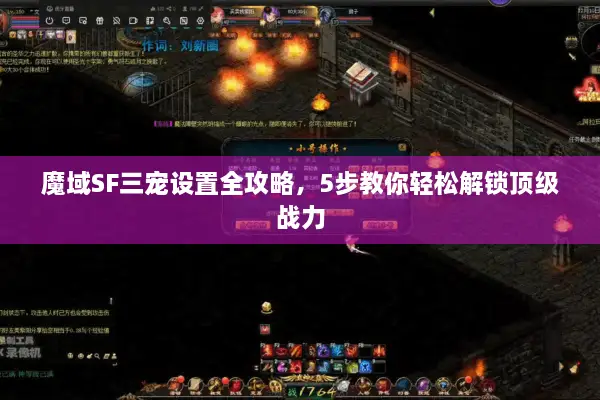 魔域SF三宠设置全攻略，5步教你轻松解锁顶级战力