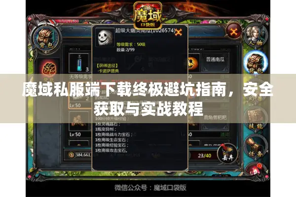 魔域私服端下载终极避坑指南，安全获取与实战教程