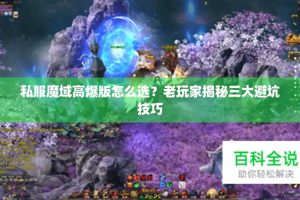 私服魔域高爆版怎么选？老玩家揭秘三大避坑技巧