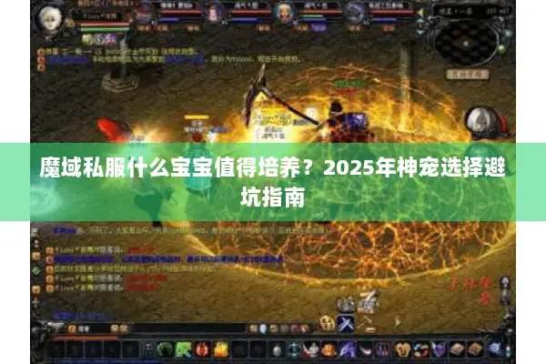 魔域私服什么宝宝值得培养？2025年神宠选择避坑指南