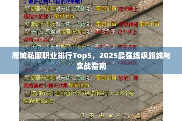 魔域私服职业排行Top5，2025最强练级路线与实战指南