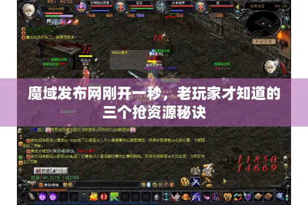 魔域发布网刚开一秒，老玩家才知道的三个抢资源秘诀