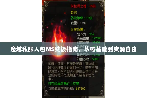 魔域私服入包MS终极指南，从零基础到资源自由