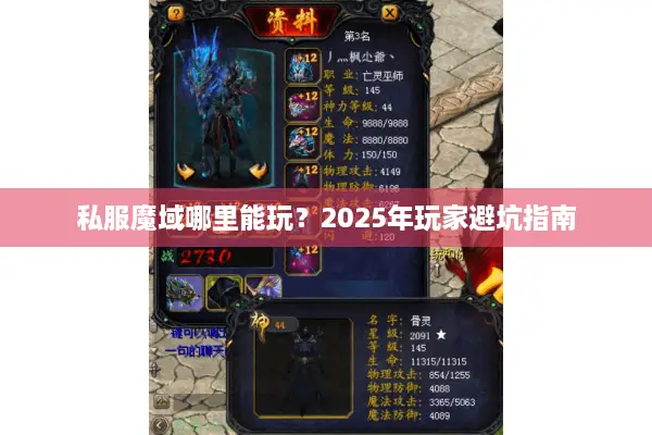 私服魔域哪里能玩？2025年玩家避坑指南