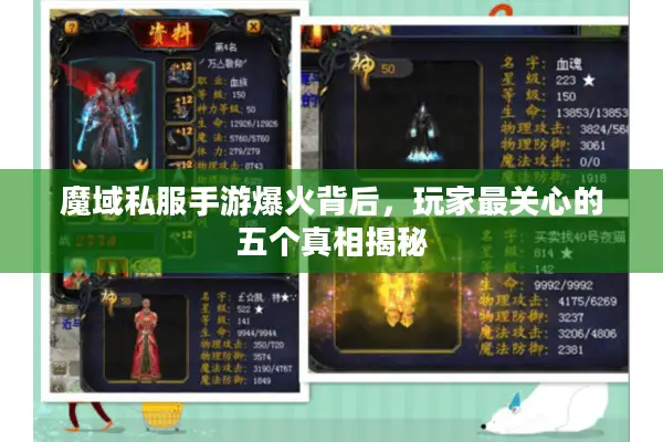 魔域私服手游爆火背后，玩家最关心的五个真相揭秘