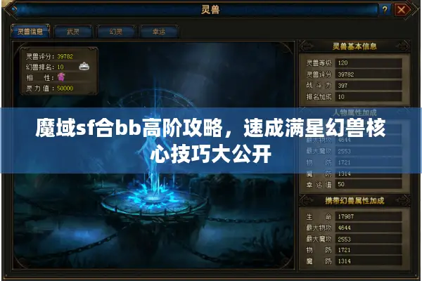 魔域sf合bb高阶攻略，速成满星幻兽核心技巧大公开