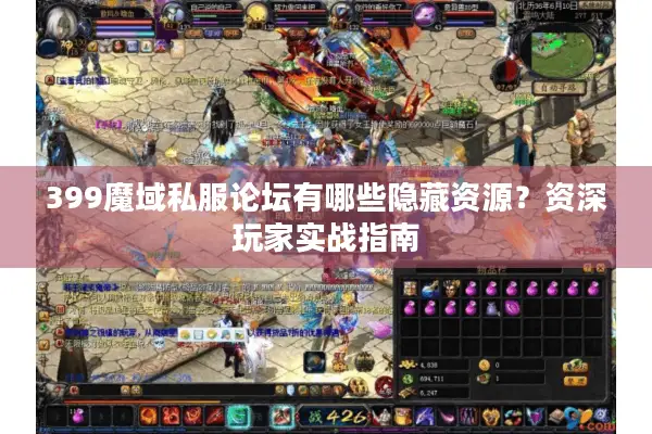 399魔域私服论坛有哪些隐藏资源？资深玩家实战指南