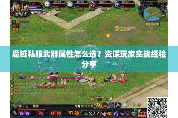 魔域私服武器属性怎么选？资深玩家实战经验分享