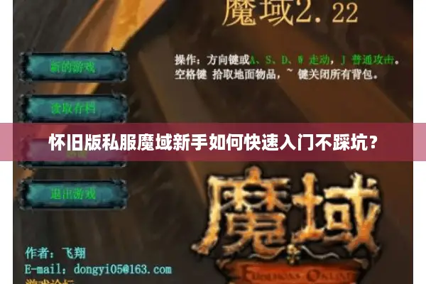 怀旧版私服魔域新手如何快速入门不踩坑？