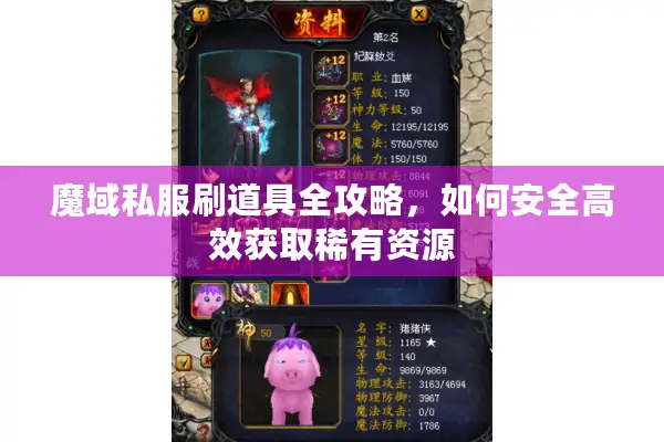 魔域私服刷道具全攻略，如何安全高效获取稀有资源
