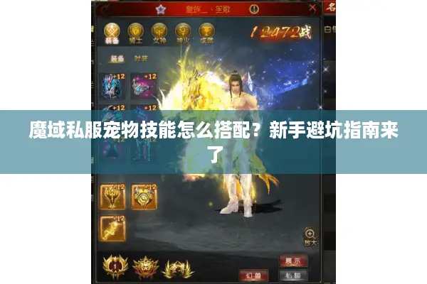 魔域私服宠物技能怎么搭配?新手避坑指南来了 魔域私服宠物技能怎么搭配?新手避坑指南来了