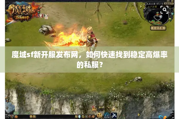 魔域sf新开服发布网，如何快速找到稳定高爆率的私服？