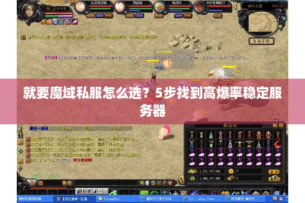就要魔域私服怎么选？5步找到高爆率稳定服务器
